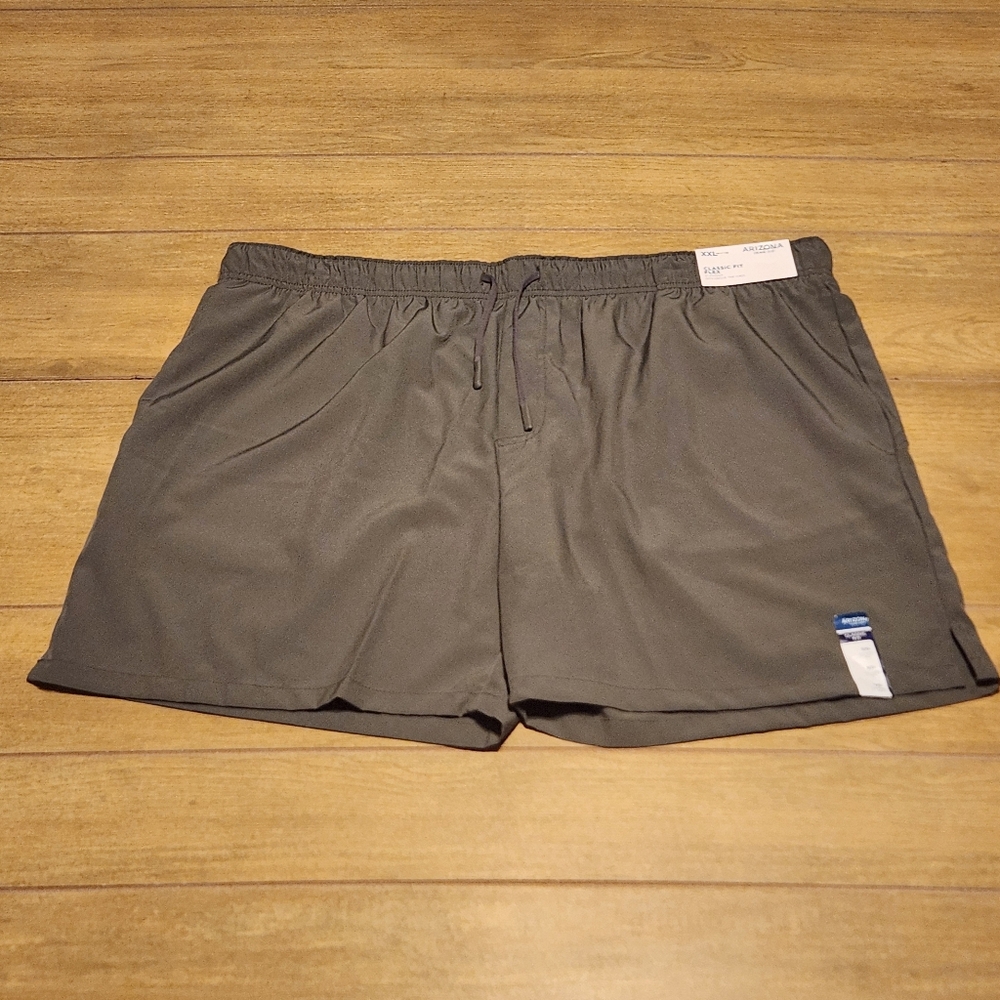 Arizona Jean Co Men's XXL Gotham Gray Classic Fit Flex Shorts 5" Inseam NWT